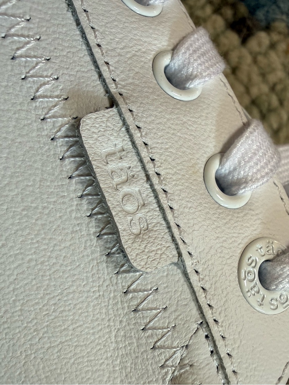 Taos Footwear White Leather Platform Sneakers - Picture 3 of 3